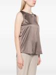 Топ Peserico Punto Luce с деталями, серый - фото 3