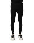 Джинсы Black Nylon Elastic Logo Men Leggings Pants Dolce & Gabbana, черный - фото
