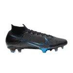 Бутсы Nike Mercurial Superfly 7 Elite FG 'Black Laser Blue', черный - фото