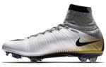 Футбольные кроссовки унисекс Nike Mercurial Superfly 7, белый/серый - фото