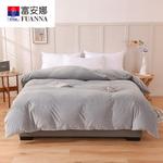 Fuanna Пододеяльник 200х230 см, велюр, двусторонний флис, серый - фото