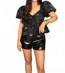 Блейкли топ с баской черный BUDDYLOVE - фото 2