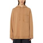 Свитер с капюшоном и карманом Maxmara, camel - фото 2