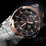 CASIO Часы Men EDIFICE Black Watch EF-326D-1A, Rose Gold Watch Dial - фото 3