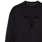 Толстовка мужская Prada Chenille Logo, черный - фото 5