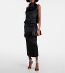 Кожаный клатч Valì Gianvito Rossi, черный - фото 5