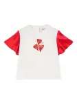 Футболка с вышивкой Pucci Junior, белый - фото