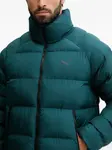 Дутый пуховик на молнии с монограммой Puma, зеленый - фото 4