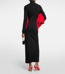 Платье миди с воротником-стойкой Ferragamo, черный - фото 3