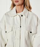 Джинсовая куртка gatria Oversize fit Hugo, белый - фото 4