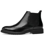 Челси ботинки Crew мужские черные FAPAI, черные (без подкладки) - фото 2