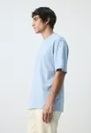 Простая футболка Mango, Bleu Ciel - фото 4