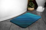 Коврик для ванной Tulup Blauer Farbverlauf, 90x1x90 см, синий - фото 3