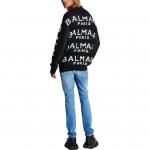 Джемпер с интарсией Logo BALMAIN, черный - фото 5