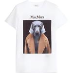 Футболка из хлопка с принтом Dog MaxMara, белый - фото 3