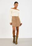 Юбка Even&Odd Mini skirt, Brown - фото 2