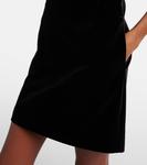 Мини-платье из бархата с кристаллами Self-Portrait, Black - фото 5