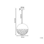 Подвесной светильник Beliani, 35x35x124 см, черный - фото 3