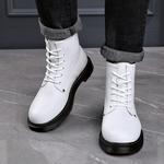 Мужские ботинки Martin бело-черные Romon - фото 6