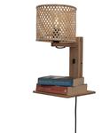 Настенный светильник GOOD&MOJO Java, бежевый - бамбук - 30 x 25 x 22 см - фото 4