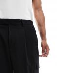 Черные широкие брюки карго ASOS DESIGN - фото 5