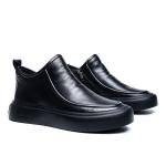 Ботинки мужские черные GZZ, черные утепленные - фото 9