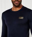 Лонгслив мужской Ea7 Slim Fit, синий - фото 4