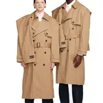 Пальто x martine rose trench coat 'tan' Nike, бежевый - фото