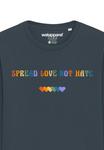 Толстовка SPREAD LOVE NOT HATE watapparel, антрацит - фото