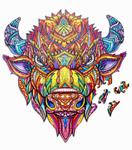 Деревянный пазл Сказка Зубр Brushme - фото