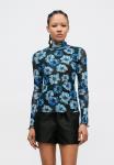 Топ Colourful Rebel NEYO FLOWER TURTLE NECK, Blue - фото