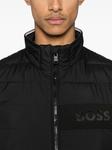 Водоотталкивающий жилет с логотипом BOSS, черный - фото 5