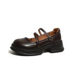 Туфли Мэри Джейн женские Xingdiman, коричневый - фото 2