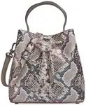 Сумка Lawrence Python Top Handle Bucket Donna Karan New York, мультиколор - фото