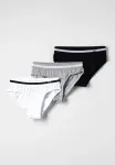 Трусы в упаковке по 3 штуки Bench, Schwarz/Weiß/Grau - фото