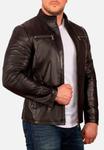 Куртка Reichstadt Leather jacket, Schwarz/Black - фото 3