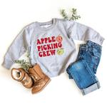 Толстовка с рисунком для малышей с рисунком Apple Picking Crew The Juniper Shop, белый - фото 2