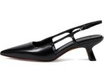 Туфли Vince Bianca Pointed Toe Kitten Heel Slingback, черный - фото 4