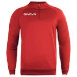 Толстовка Givova 500 Half Zip, красный - фото