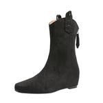 Zubumei Женские ботинки черно-коричневые - фото 3