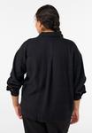 Блуза Zizzi Button-down blouse, Black - фото 3