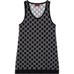 Джи джаккард мини-платье GUCCI, черный - фото 3