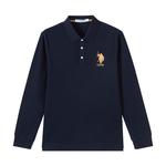 Мужская поло U.S. POLO ASSN., фиолетовый - фото 6