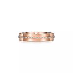 Кольцо Tiffany & Co. Narrow Diamond, розовое золото - фото 2