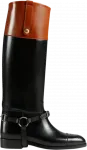 Сапоги Gucci Wmns Knee-High Boot Harness - Black, черный - фото
