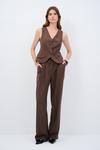 Брюки adL ELASTIC WAIST, Brown - фото 2