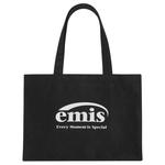 Emis Хлопковая сумка-шопер, Black - фото