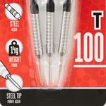 Darts T100 Steeldart 3 стрелы стальные наконечники черные CANAVERAL, черный - фото 5