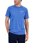 Футболка Nike Hydroguard Dri-fit Stretch UPF 40+ Heather Rash Guard, ярко-синий - фото 3