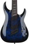 Многострунная 7-струнная электрогитара Schecter Omen Elite-7 - See Through Blue Burst 2464 - фото